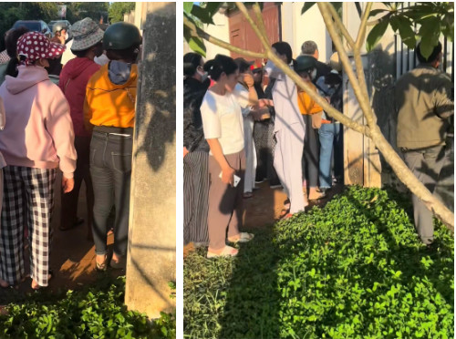 Người dân kéo đến nhà cha mẹ của ông Thích Minh Tuệ để quay phim, chụp ảnh gây ảnh hưởng không nhỏ đến cuộc hàng của cả gia đình