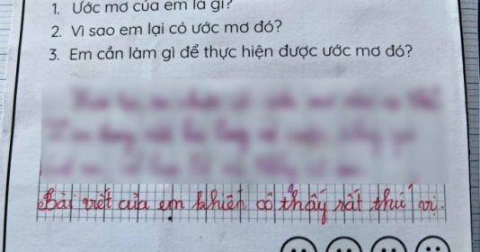 Học sinh tiểu học viết 2 câu về ước mơ khiến cô giáo phải phê "rất thú vị", cư dân mạng ào ào vào "xin vía"