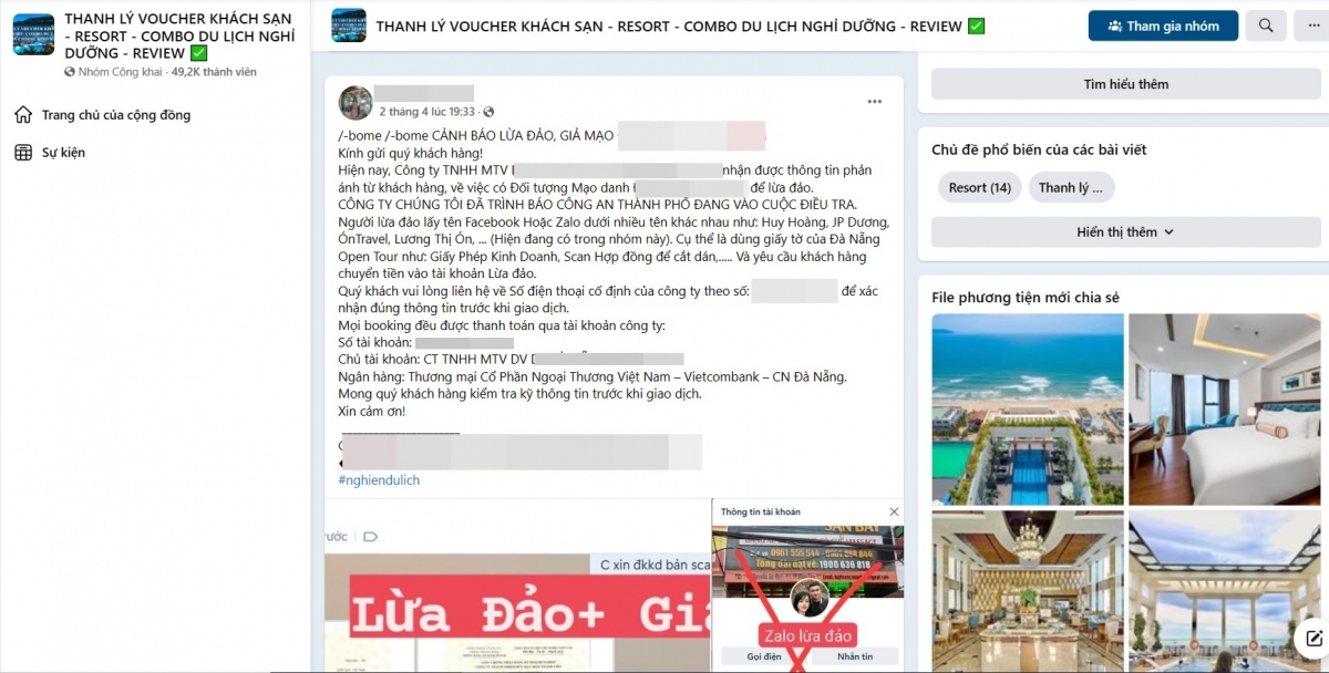 Những người hay tham gia hội nhóm "Review du lịch" cần đặc biệt nhớ điều này kẻo mất tiền oan