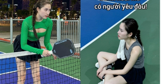 Nữ MC xinh đẹp than chơi pickleball hoài mà không có người yêu, tiết lộ lý do ai gặp mình trên sân cũng chạy xa 80 cây số