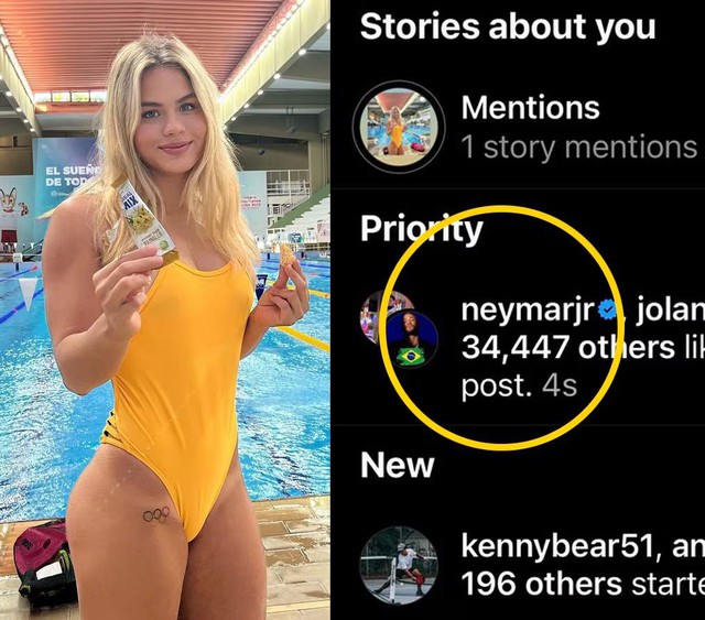 Ở đâu có gái xinh ở đó có Neymar: Siêu sao Brazil nhắn tin tán tỉnh nhưng nữ kình ngư sexy nhất Olympic phớt lờ- Ảnh 2.