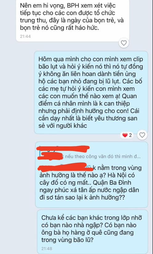 Xôn xao chuyện phụ huynh góp ý về việc tổ chức Trung thu liền bị xoá khỏi nhóm chat: Đọc tin nhắn mới bất ngờ