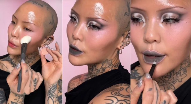 Kiểu makeup giống hà mã đang viral khắp cõi mạng, dự sẽ thành hot trend 2024- Ảnh 1.