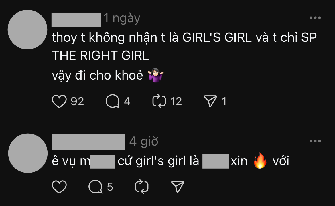 Girl’s girl - cụm từ nổi lên từ drama cực căng gần đây có ý nghĩa gì?