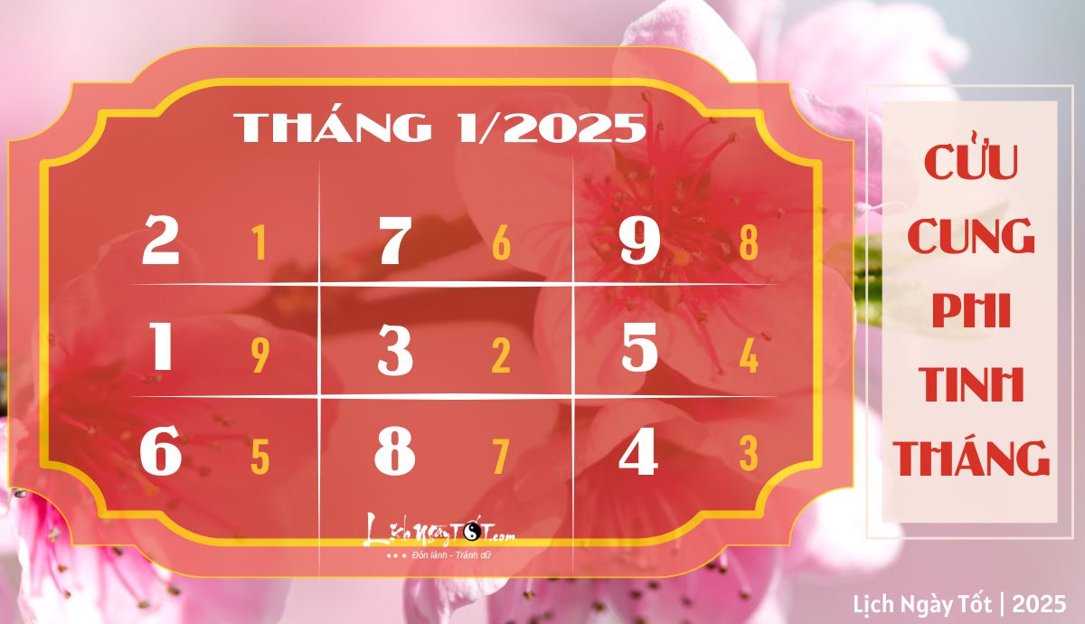 Phi tinh thang 1/2025 am lich cua 12 con giap