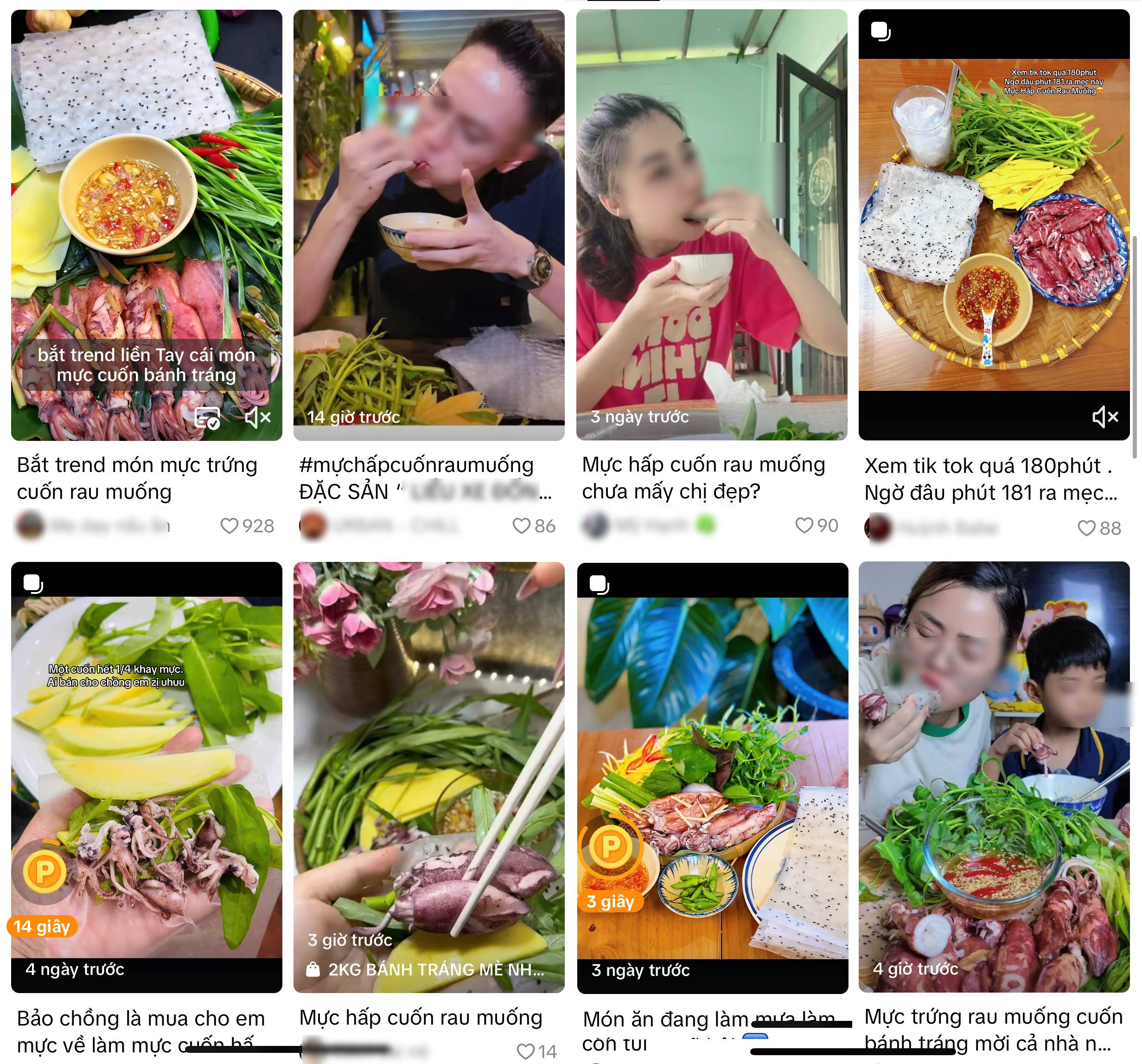 Đu trend ăn mực hấp cuốn rau muống sống, 1 TikToker bị đau bụng, dân mạng liền nghĩ ngay tới lý do này Đu trend ăn mực hấp cuốn rau muống sống, 1 TikToker bị đau bụng, dân mạng liền nghĩ ngay tới lý do này